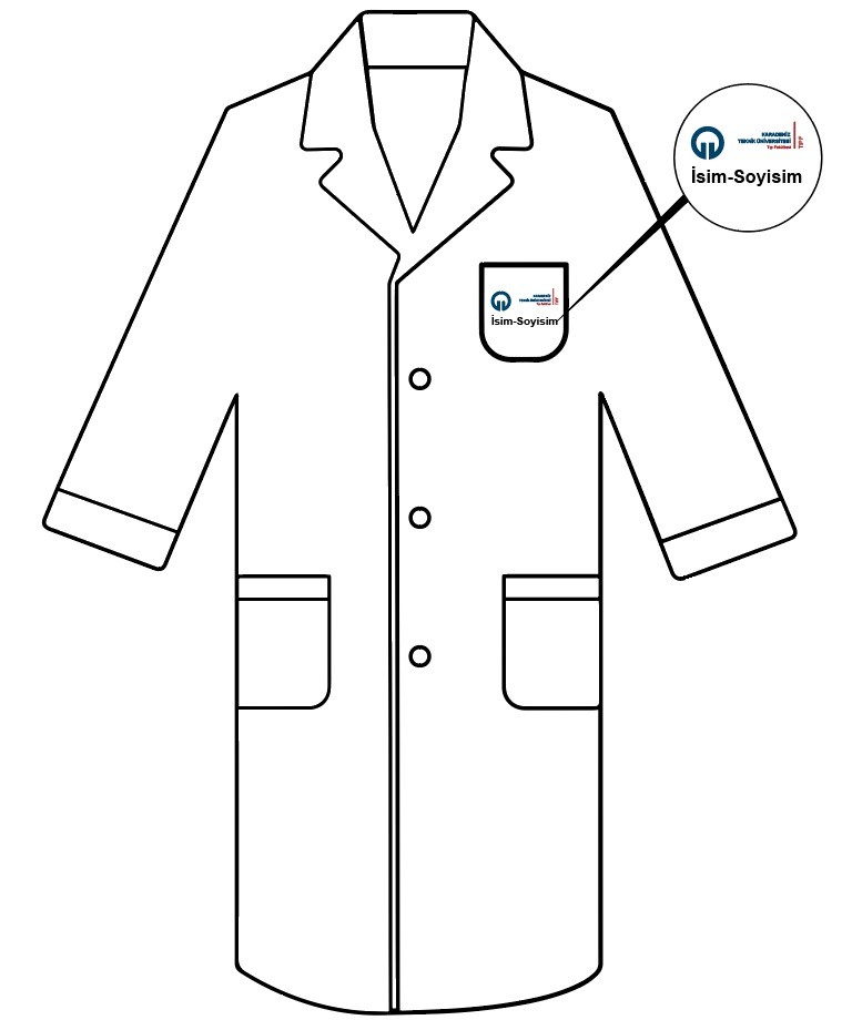 Karadeniz Teknik Üniversitesi Tıp Fakültesi Erkek Kalıp Önlük